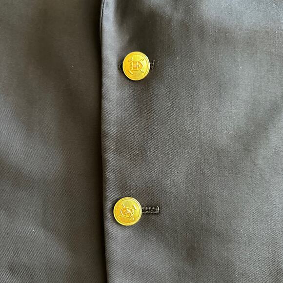 Lauren Ralph Lauren VTG 100% Wool Navy Gold Crest Buttons Blazer Jacket 44R - Picture 4 of 10